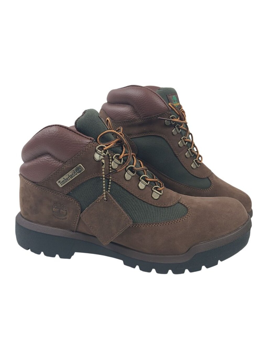 Timberland Men's Field Boot Sz 10 Waterproof Brown Nubuck Leather Hiking Shoes
